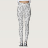 Abstraktes Lichtgeometrie-Muster Leggings (Vorderseite)