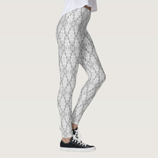 Abstraktes Lichtgeometrie-Muster Leggings (Rechts)
