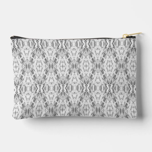 Abstraktes Lichtgeometrie-Muster Zubehörtasche (Rückseite)