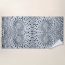 Abstraktes Light Gray Spiral Fraktal