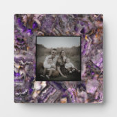 Abstraktes lila Amethyst Quartz, lila Granit Fotoplatte (Vorderseite)