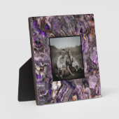 Abstraktes lila Amethyst Quartz, lila Granit Fotoplatte (Vorderseite)