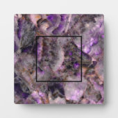 Abstraktes lila Amethyst Quartz, lila Granit Fotoplatte (Vorderseite)