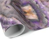 Abstraktes lila Amethyst Quartz, lila Granit Geschenkpapier (Rolleneckpunkt)