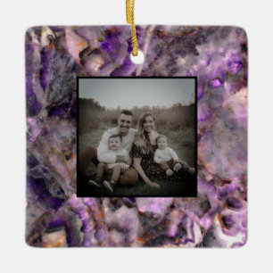 Abstraktes lila Amethyst Quartz, lila Granit Keramikornament