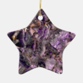 Abstraktes lila Amethyst Quartz, lila Granit Keramikornament (Vorne)