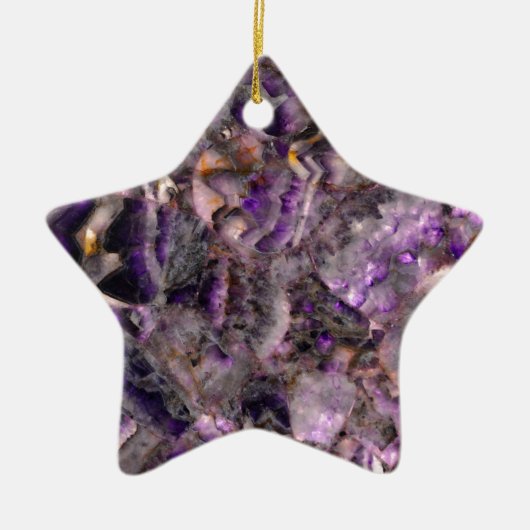 Abstraktes lila Amethyst Quartz, lila Granit Keramikornament (Vorne)