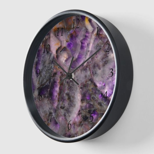 Abstraktes lila Amethyst Quartz, lila Granit Uhr (Winkel)