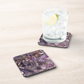 Abstraktes lila Amethyst Quartz, lila Granit Untersetzer (Rechte Seite)