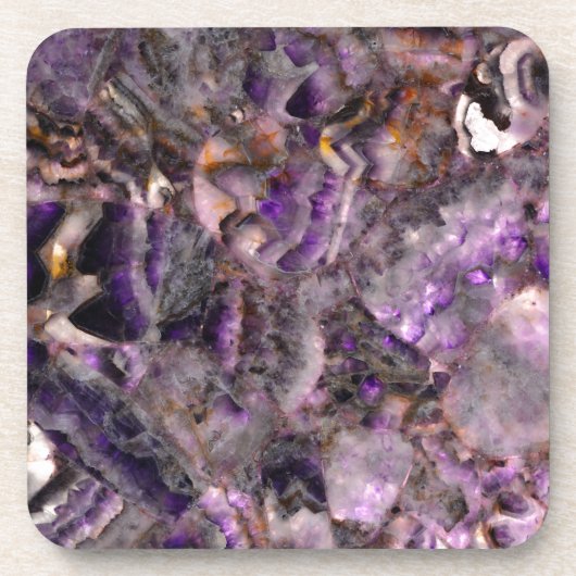 Abstraktes lila Amethyst Quartz, lila Granit Untersetzer (Vorderseite)