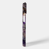 Abstraktes lila Amethystquartz-Marmormonogramm Case-Mate iPhone Hülle (Rückseite / Rechts)
