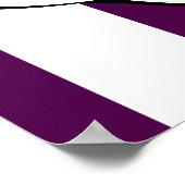 Abstraktes Lila Bathtub Toy Segelboot Poster (Ecke)