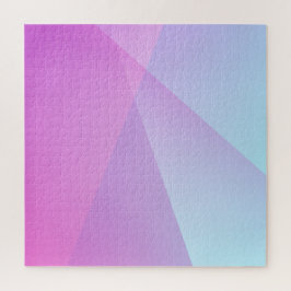 Abstraktes Lila Blau Geometric Ombre Gradient Puzzle