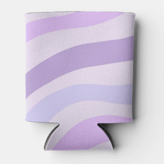 Abstraktes Lila blaues Groovy Stripe Liquid Muster Dosenkühler