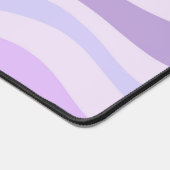 Abstraktes Lila blaues Groovy Stripe Liquid Muster Schreibtischunterlage (Ecke)