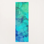 Abstraktes Lila Blue Alcohol Ink Personalisiert Yogamatte (Rückseite)