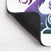 Abstraktes, Lila Dragon Gradient Logo Mousepad (Ecke)