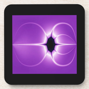 Abstraktes Lila Fraktal Getränkeuntersetzer