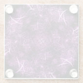 Abstraktes Lila Fraktal_Unique-Untersetzer Glasuntersetzer (Rückseite)