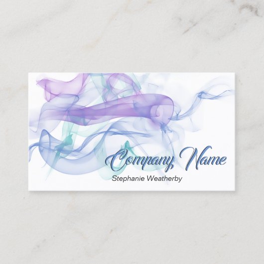 Abstraktes Lila Haaresgeschäft Visitenkarte (Vorderseite)