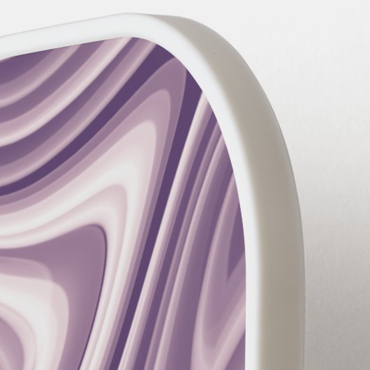 Abstraktes Lila Marmormuster Pickleball Schläger (Linke Seite)