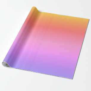 Abstraktes, lila-rosa-orange-ombre-Design Geschenkpapier