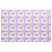 Abstraktes Lila Swirl Monogramm Stoff (Fat Quarter (45,7 x 55,9 cm))