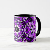 Abstraktes lila tasse (VorderseiteRechts)