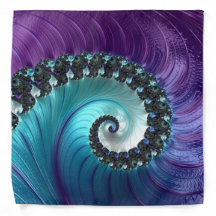 Abstraktes Lila türkisfarbenes Fraktal