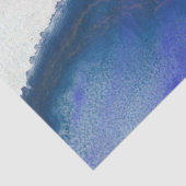 Abstraktes Lila und blaues Wasser - Farbdekor Seidenpapier (Detail)