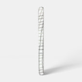 Abstraktes Lila, weiß gekröntes Gewebe Samsung Galaxy Hülle (Linke Seite)