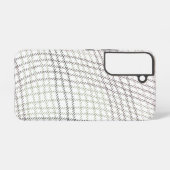 Abstraktes Lila, weiß gekröntes Gewebe Samsung Galaxy Hülle (Rückseite (Horizontal))