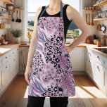 Abstraktes Lila Zebra Leopard Tierdruckmuster Schürze<br><div class="desc">Abstrakte Lila Zebra Leopard Schürze für Tierdruckmuster</div>