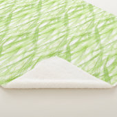 Abstraktes Limettengrün Sherpadecke (3/4)
