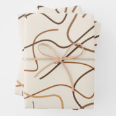 Abstraktes Linienmuster Geschenkpapier Set (Beispiel)
