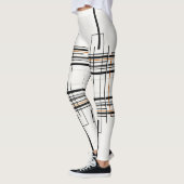 Abstraktes Linienmuster | Urbanes Raster Leggings (Links)