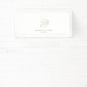 Abstraktes Logo des Minimal Gold Designer Banner (InSitu)