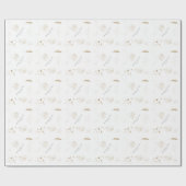 Abstraktes Logo des Minimal Gold Designer Geschenkpapier (Flach)