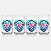Abstraktes Logo-Design für Sets aus Glas einzigart (Vorderseite)