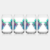 Abstraktes Logo-Design für Sets aus Glas einzigart (Links)