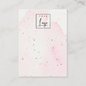 Abstraktes Logo-Display des Confetti-Blush-Studs Visitenkarte (Vorderseite)