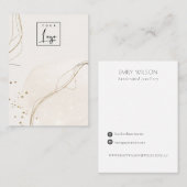 Abstraktes Logo-Display für die Ivory-Gold-Kette Visitenkarte (Vorne/Hinten)