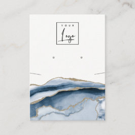 Abstraktes Logo-Display für die Navy-Kette Visitenkarte