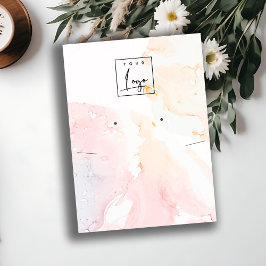 Abstraktes Logo-Display für die Wasserfarbenkette Visitenkarte