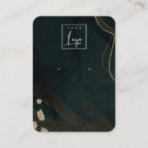 Abstraktes Logo-Display für grünes Schwarzes Gold