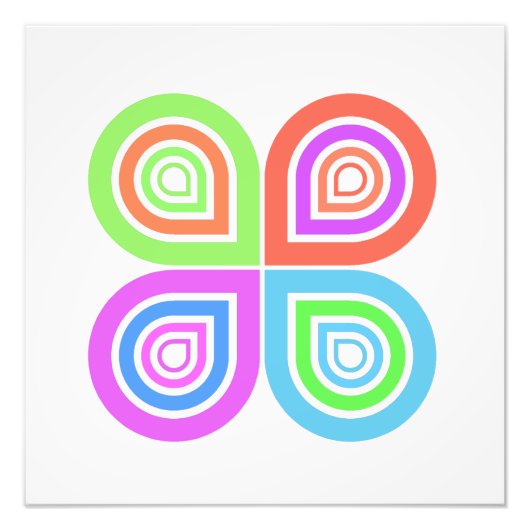 Abstraktes Logo-Foto Fotodruck (Vorne)