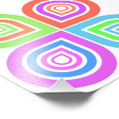 Abstraktes Logo Fotodruck (Ecke)