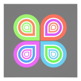 Abstraktes Logo Fotodruck