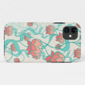 Abstraktes Lotus-Muster Case-Mate iPhone Hülle (Rückseite (Horizontal))