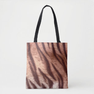 Abstraktes Low-Poly-Tier-Tigerfell-Muster. Natur Tasche